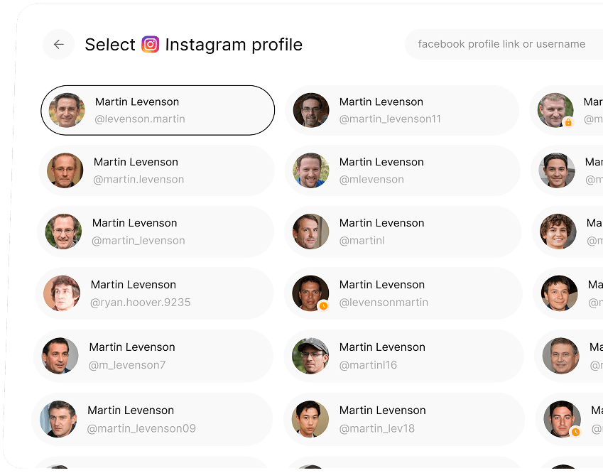 Reverse Social Media Lookup & Social Media Check